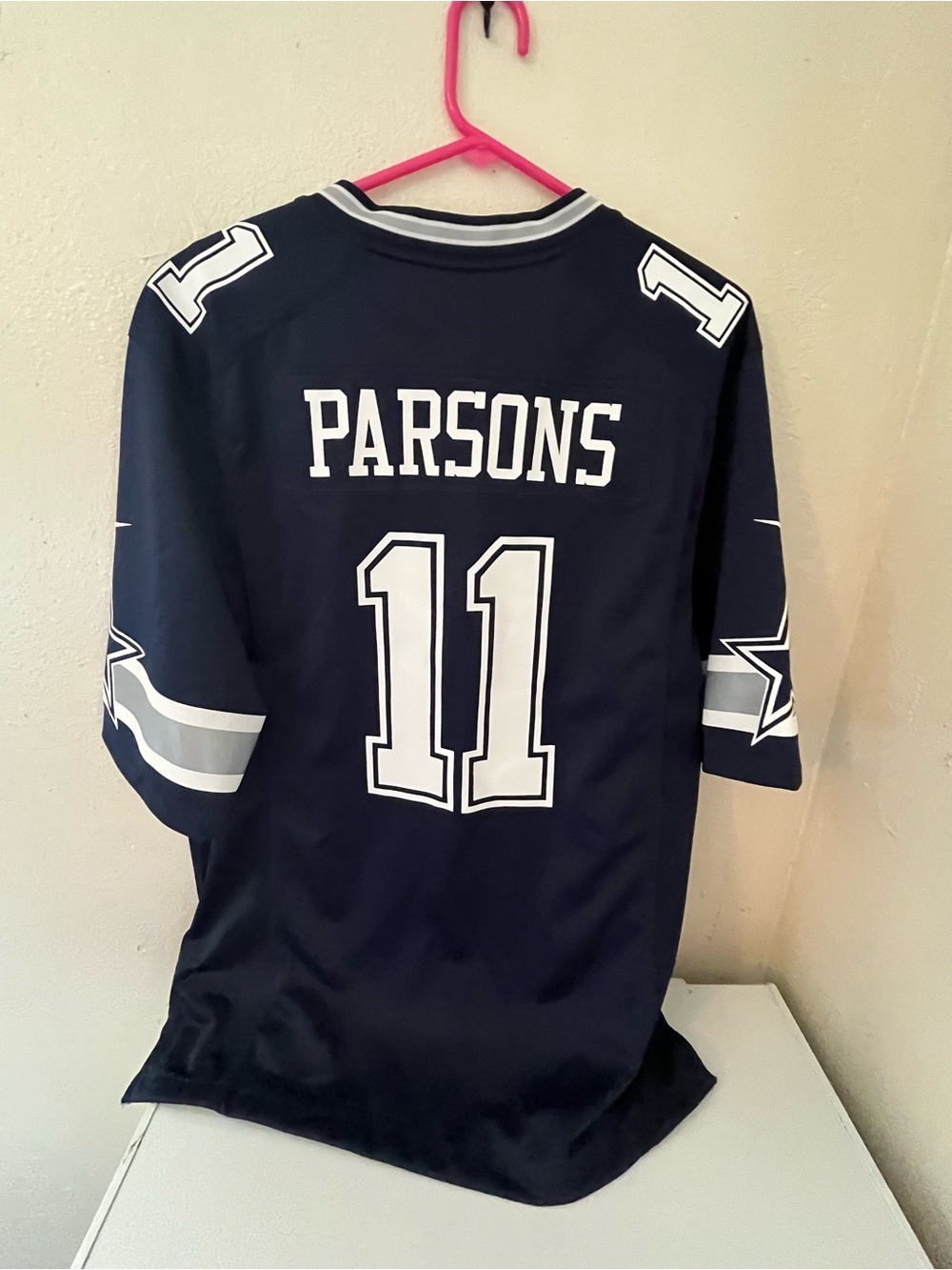 NFL Dallas Cowboys Parsons #11 Navy & White Men’s Jersey Back View
